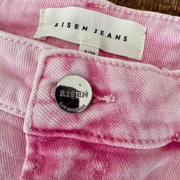 NWT Risen Pink Acid Wash High Waist Skinny Jeans Women's Size 9 29 - Picture 4 of 11